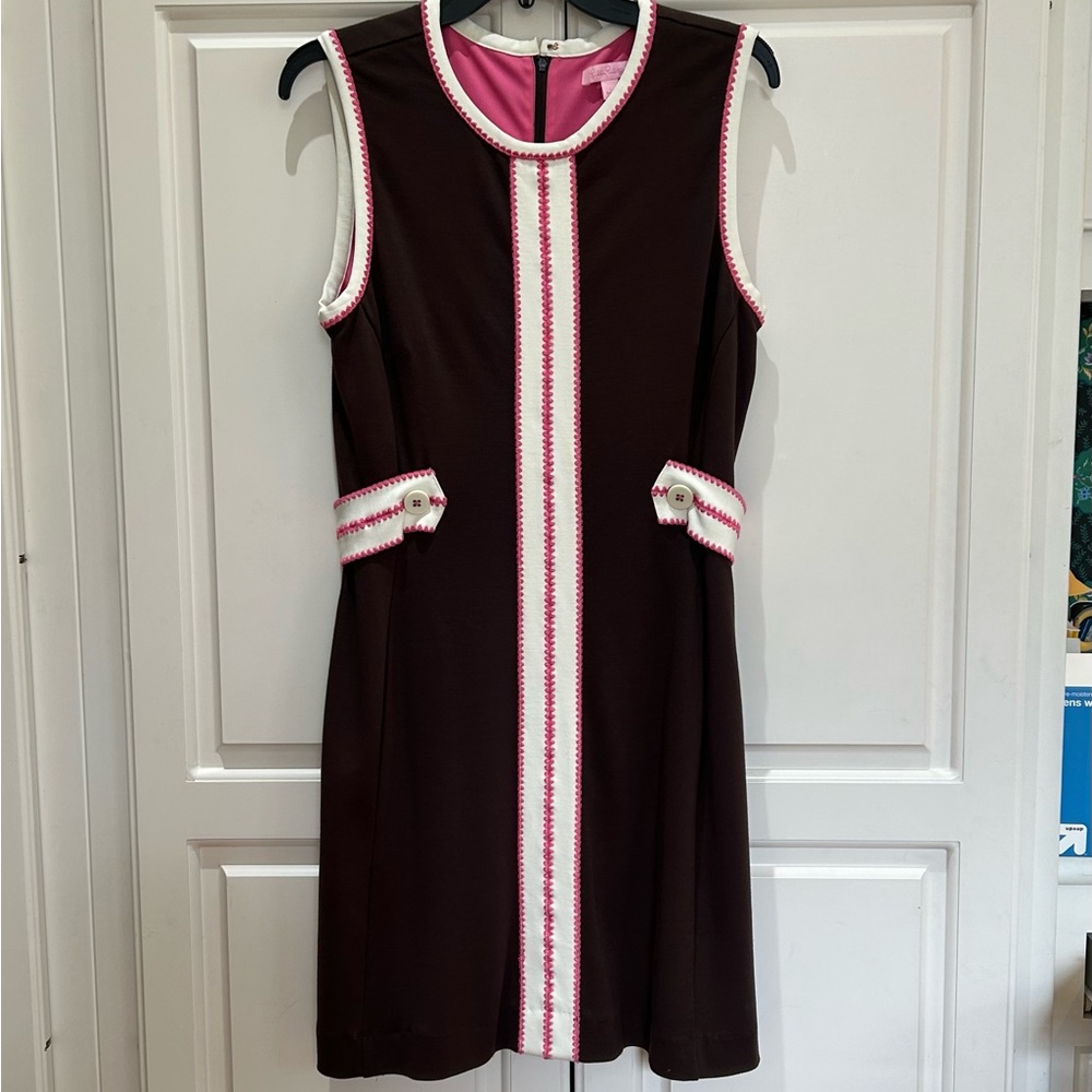 Lilly Pullitzer Brown and Pink Dress